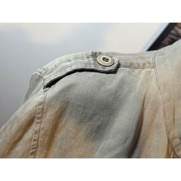 Rails Elliot Sage Olive Embroidered Utility Shacket XS‎ Boho EUC Cargo Gorpcore - Picture 4 of 10